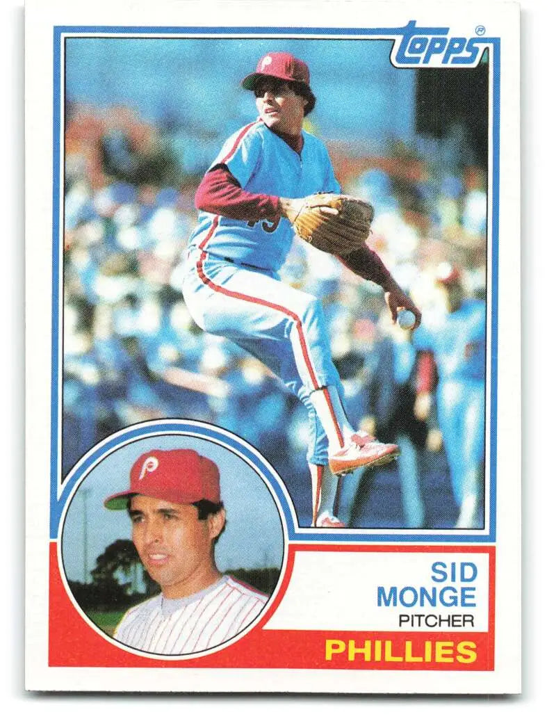 1983 Topps #564 Sid Monge EX Excellent Philadelphia Phillies Baseball Card - Baseball Card Single