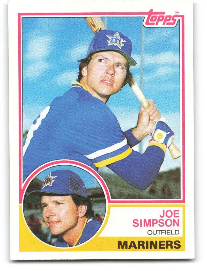 1983 Topps #567 Joe Simpson EX Excellent Seattle Mariners Baseball Card - Baseball Card Single