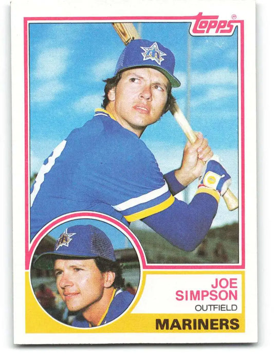 1983 Topps #567 Joe Simpson EX Excellent Seattle Mariners Baseball Card - Baseball Card Single