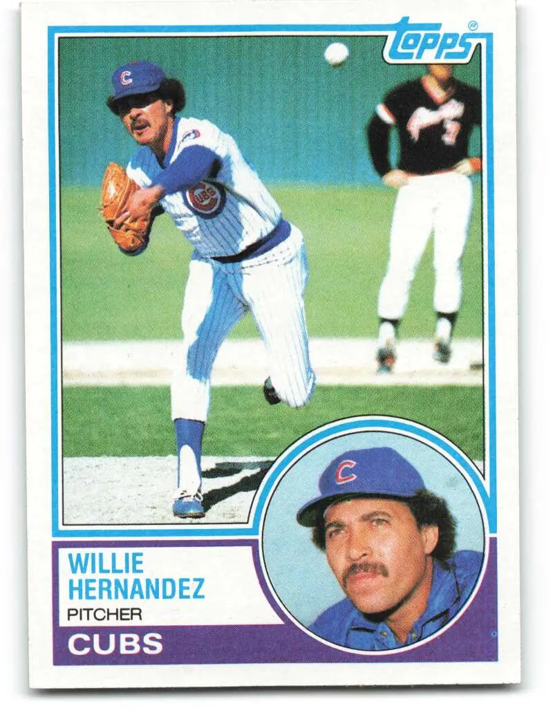 1983 Topps #568 Willie Hernandez EX Excellent Chicago Cubs Baseball Card - Baseball Card Single