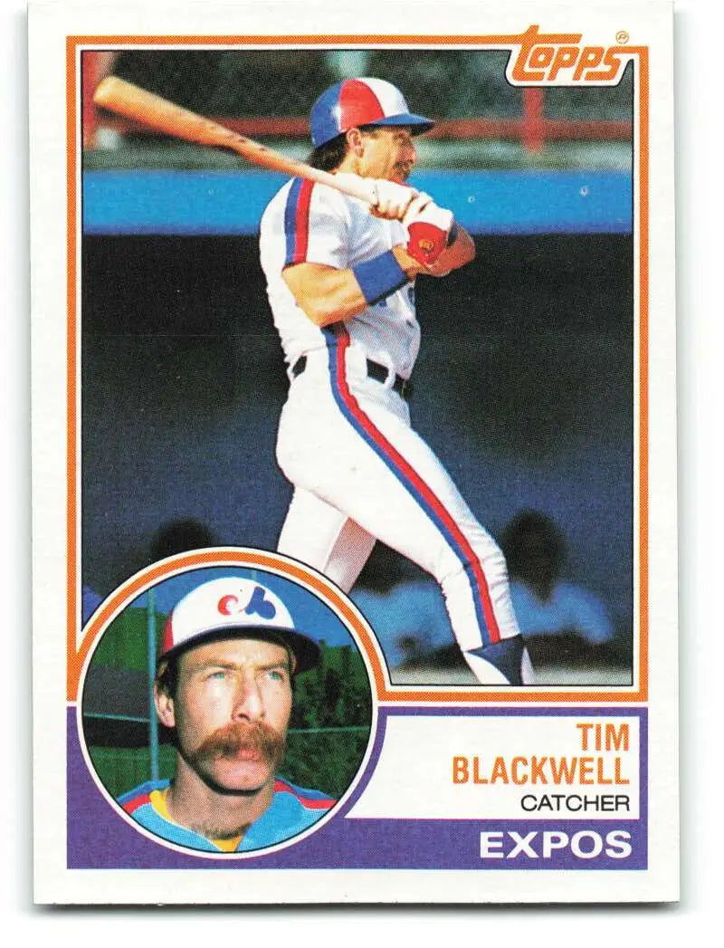 1983 Topps #57 Tim Blackwell EX Excellent Montreal Expos Baseball Card - Baseball Card Single