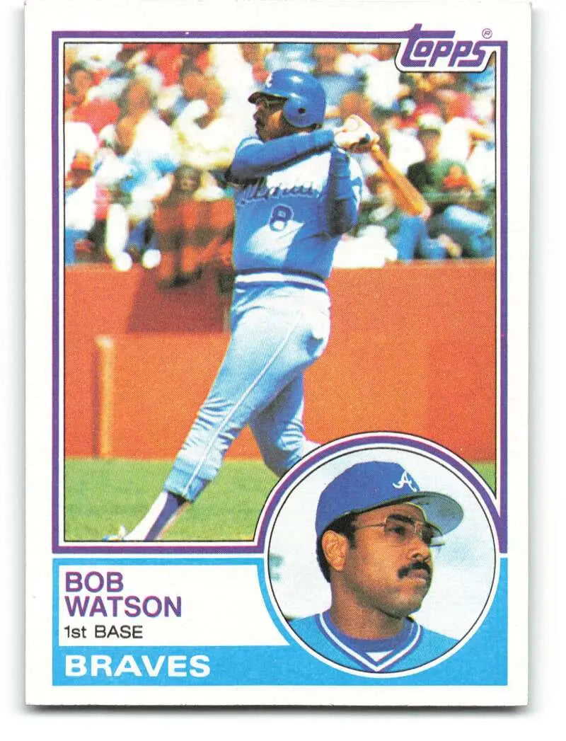 1983 Topps #572 Bob Watson EX Excellent Atlanta Braves Baseball Card - Baseball Card Single