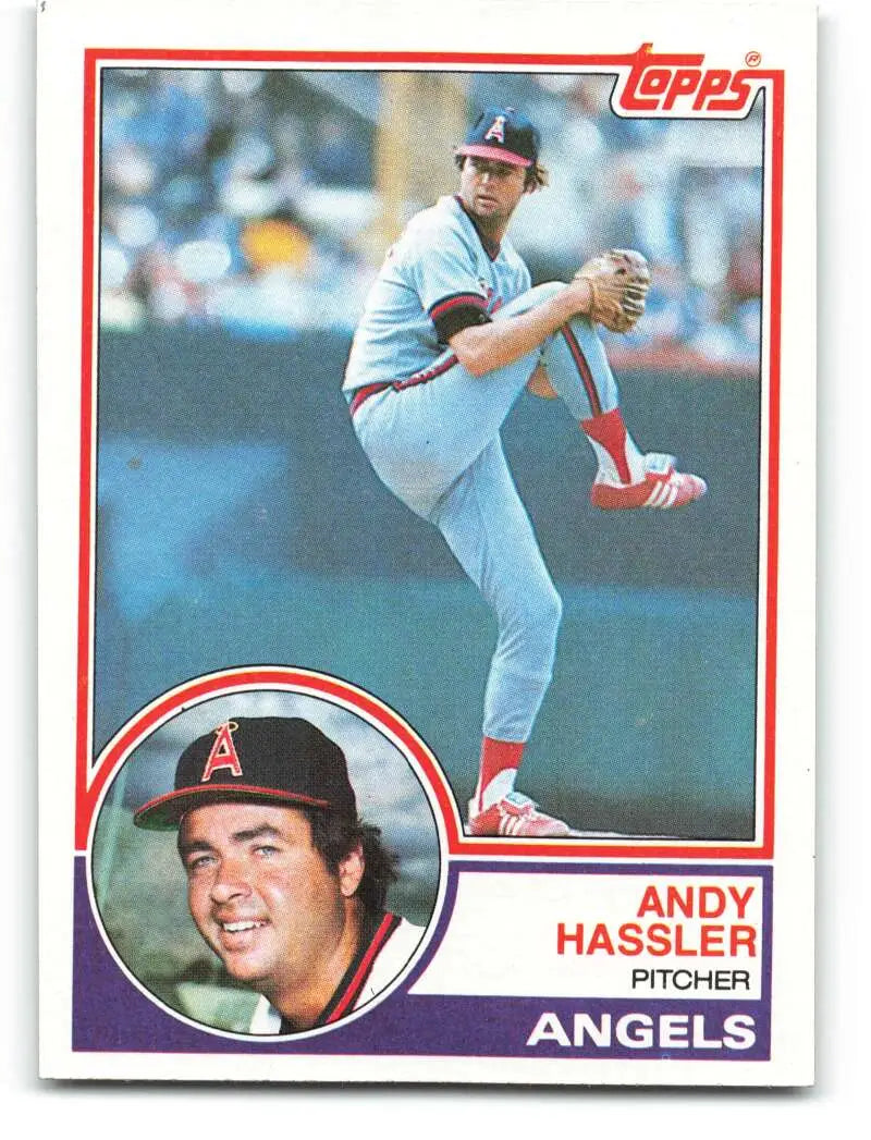1983 Topps #573 Andy Hassler EX Excellent California Angels Baseball Card
