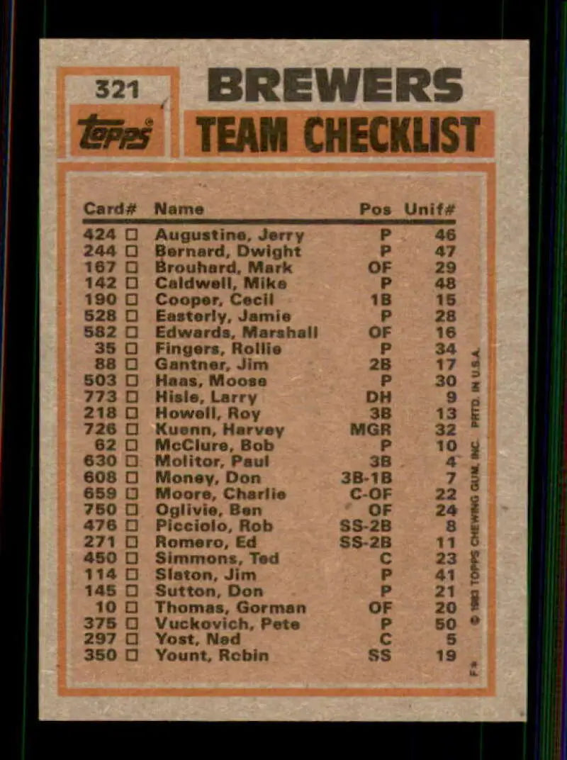 1983 Topps #576 Frank Robinson EX Excellent San Francisco Giants Baseball Card - Baseball Card Single