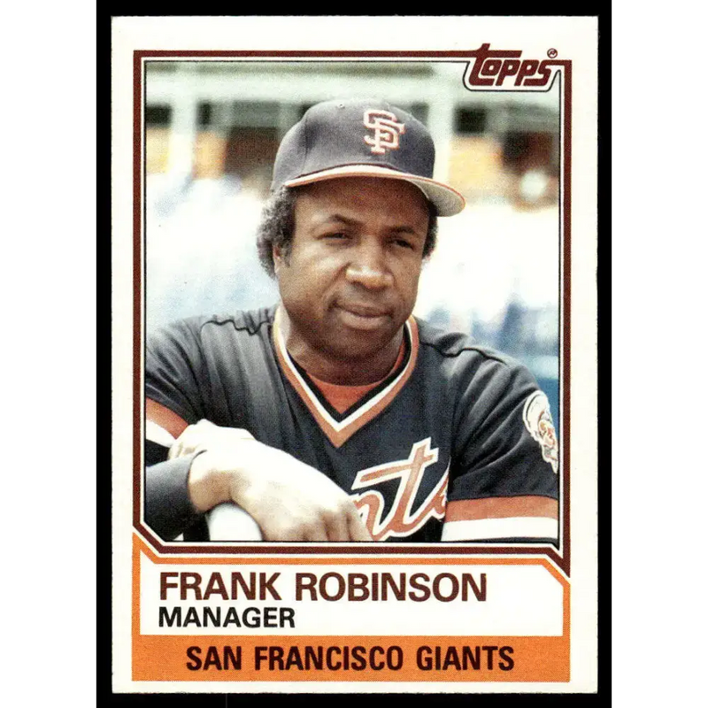 1983 Topps #576 Frank Robinson EX/NM San Francisco Giants Baseball Card - Baseball Card Single