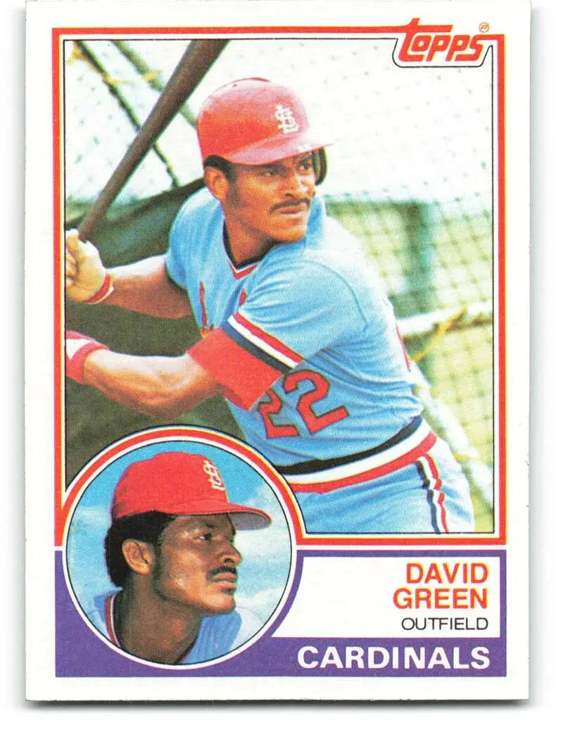 1983 Topps #578 David Green EX Excellent RC Rookie St. Louis Cardinals Baseball Card - Baseball Card Single