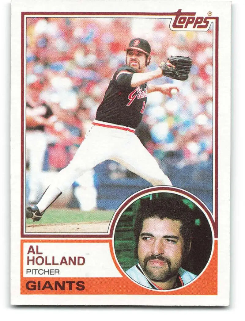 1983 Topps #58 Al Holland EX Excellent San Francisco Giants Baseball Card - Baseball Card Single
