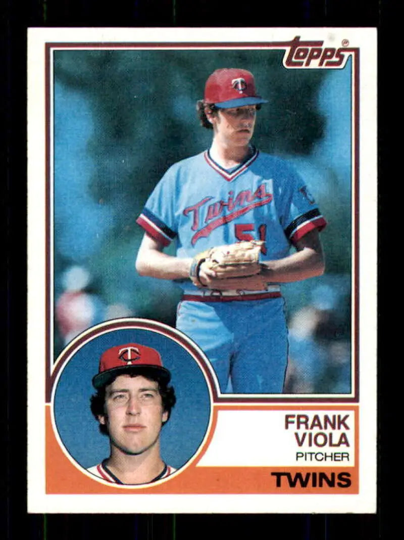1983 Topps #586 Frank Viola EX Excellent RC Rookie Minnesota Twins Baseball Card - Baseball Card Single