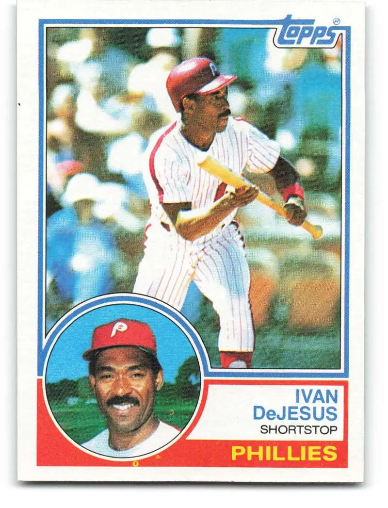 1983 Topps #587 Ivan DeJesus EX Excellent Philadelphia Phillies Baseball Card - Baseball Card Single