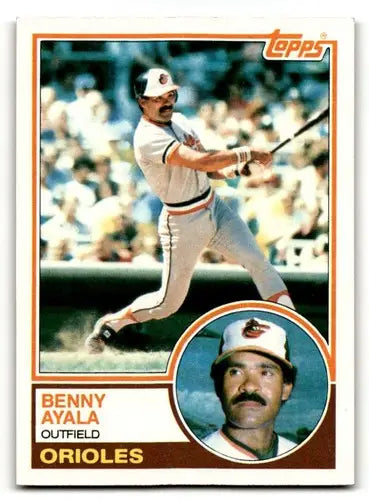 1983 Topps Benny Ayala Baltimore Orioles baseball card, NM Near Mint condition