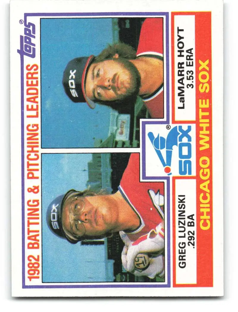 1983 Topps #591 Greg Luzinski/LaMarr Hoyt EX Excellent Chicago White Sox Baseball Card - Baseball Card Single
