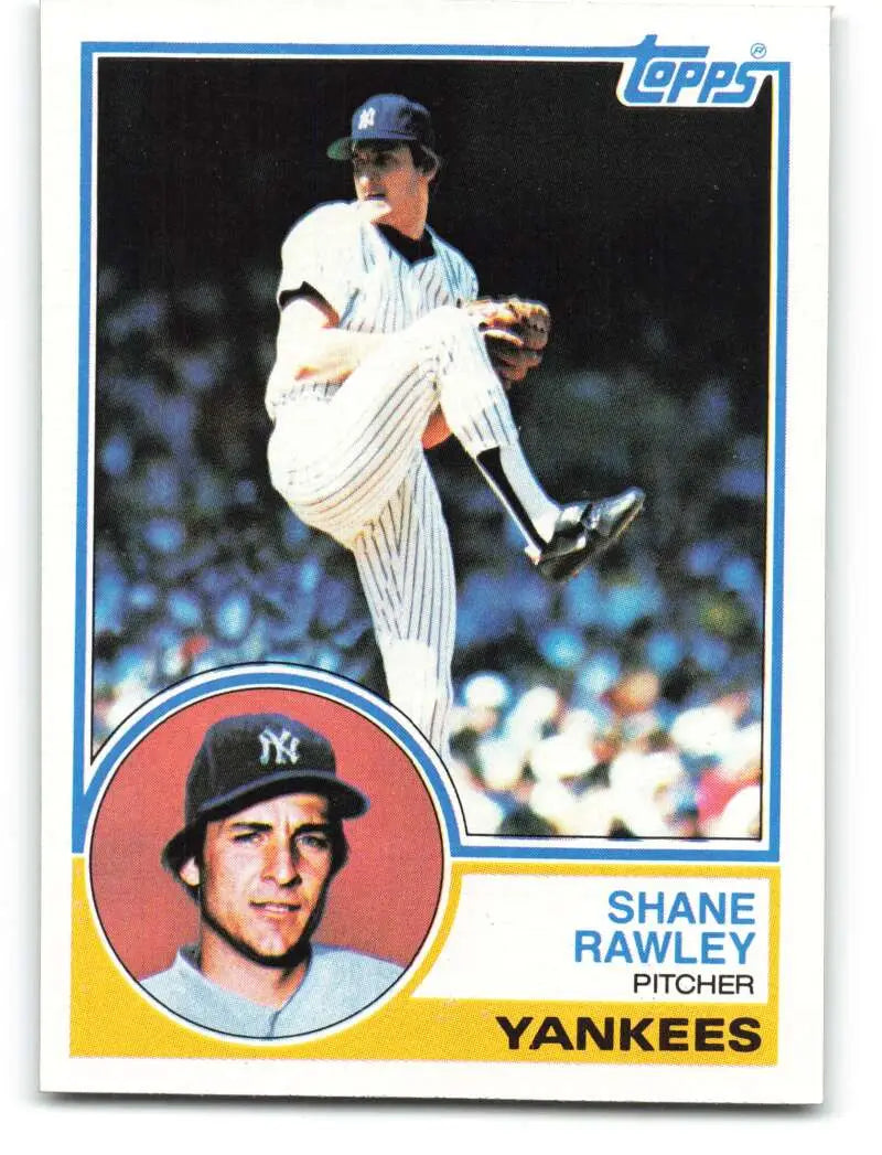 1983 Topps #592 Shane Rawley EX Excellent New York Yankees Baseball Card - Baseball Card Single
