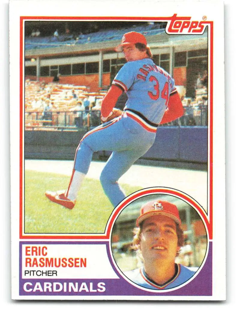 1983 Topps #594 Eric Rasmussen EX Excellent St. Louis Cardinals Baseball Card
