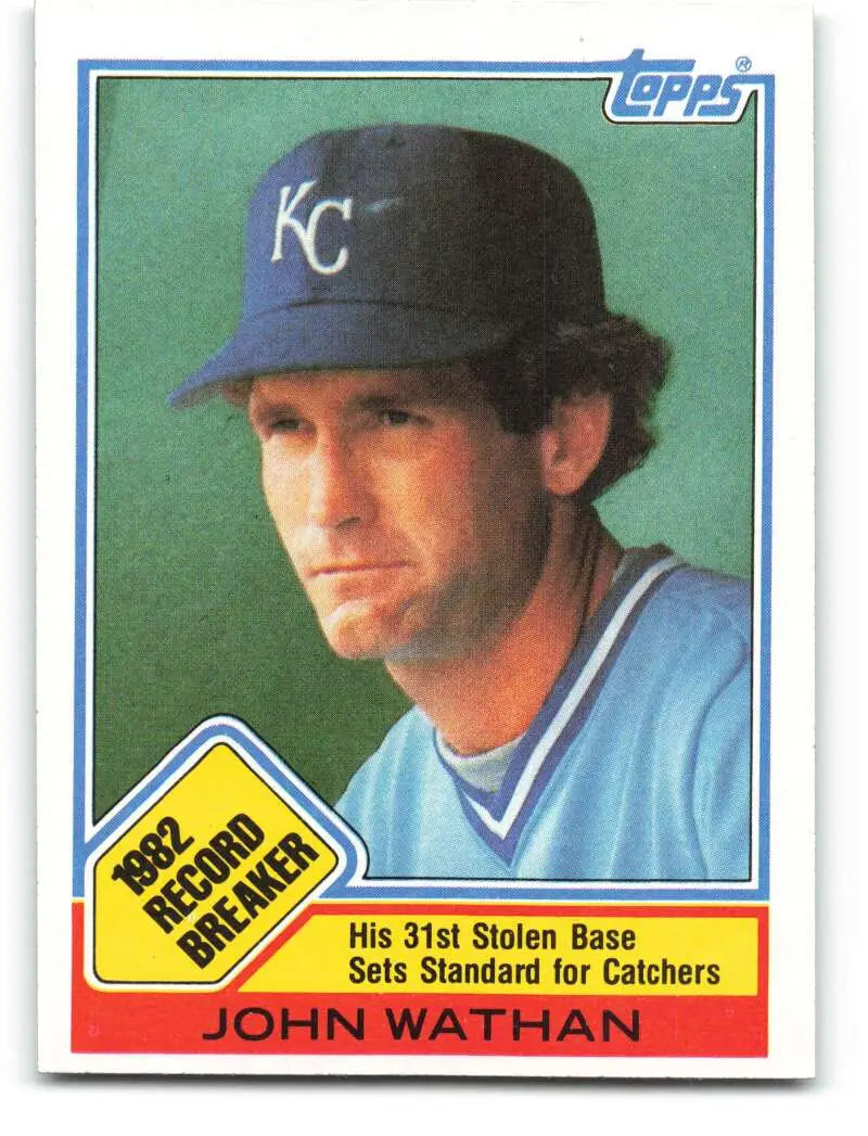 1983 Topps #6 John Wathan EX Excellent Kansas City Royals Baseball Card
