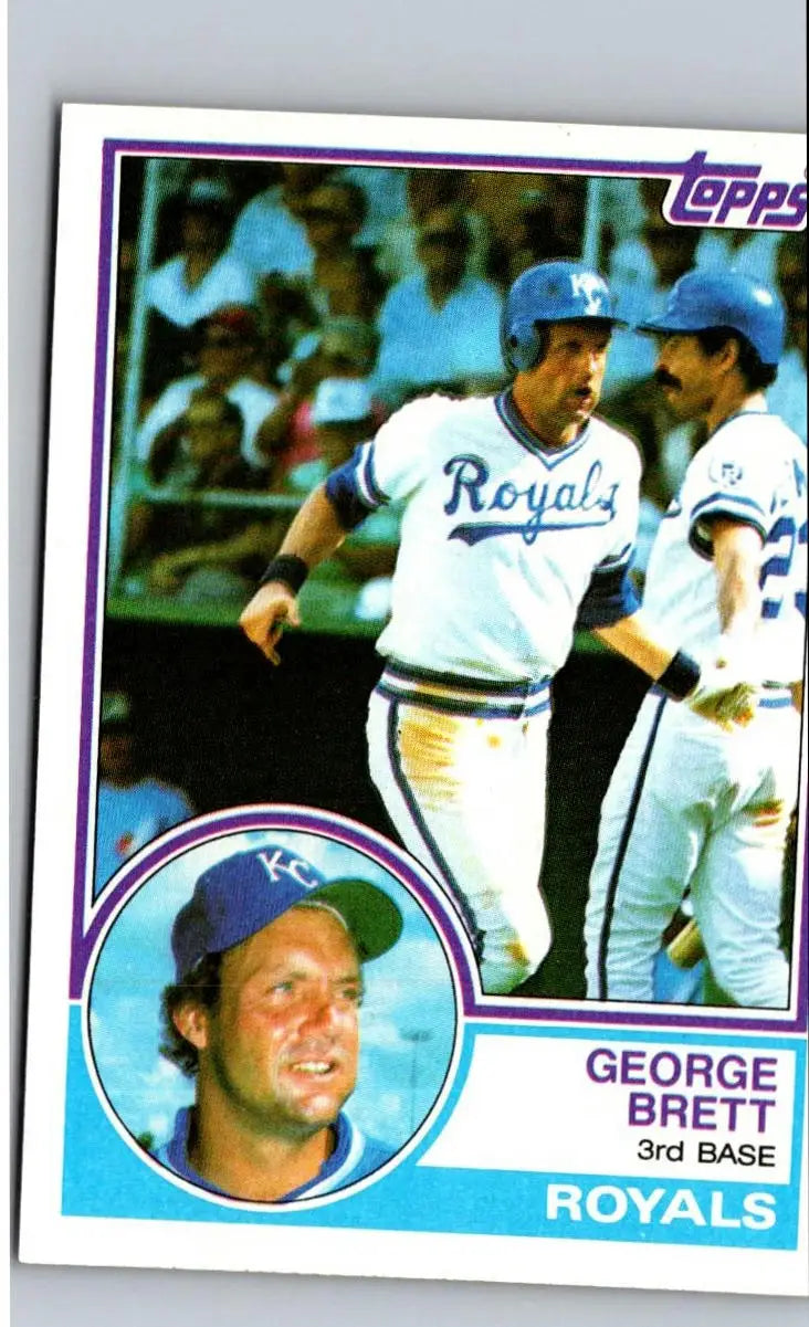 Vintage George Brett baseball card from 1983 Topps #600 1980s collection