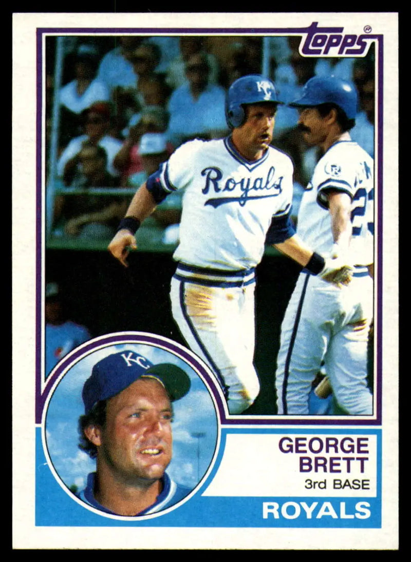 1983 Topps #600 George Brett EX Excellent Kansas City Royals Baseball Card - Baseball Card Single