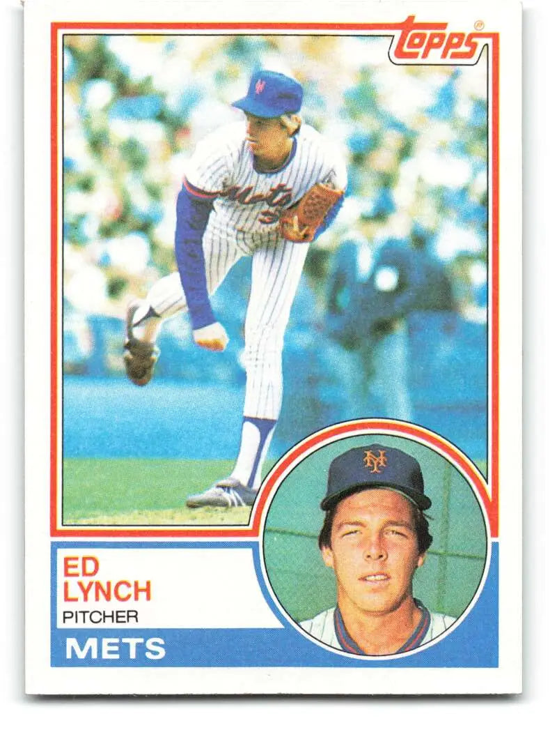 1983 Topps #601 Ed Lynch EX Excellent New York Mets Baseball Card - Baseball Card Single
