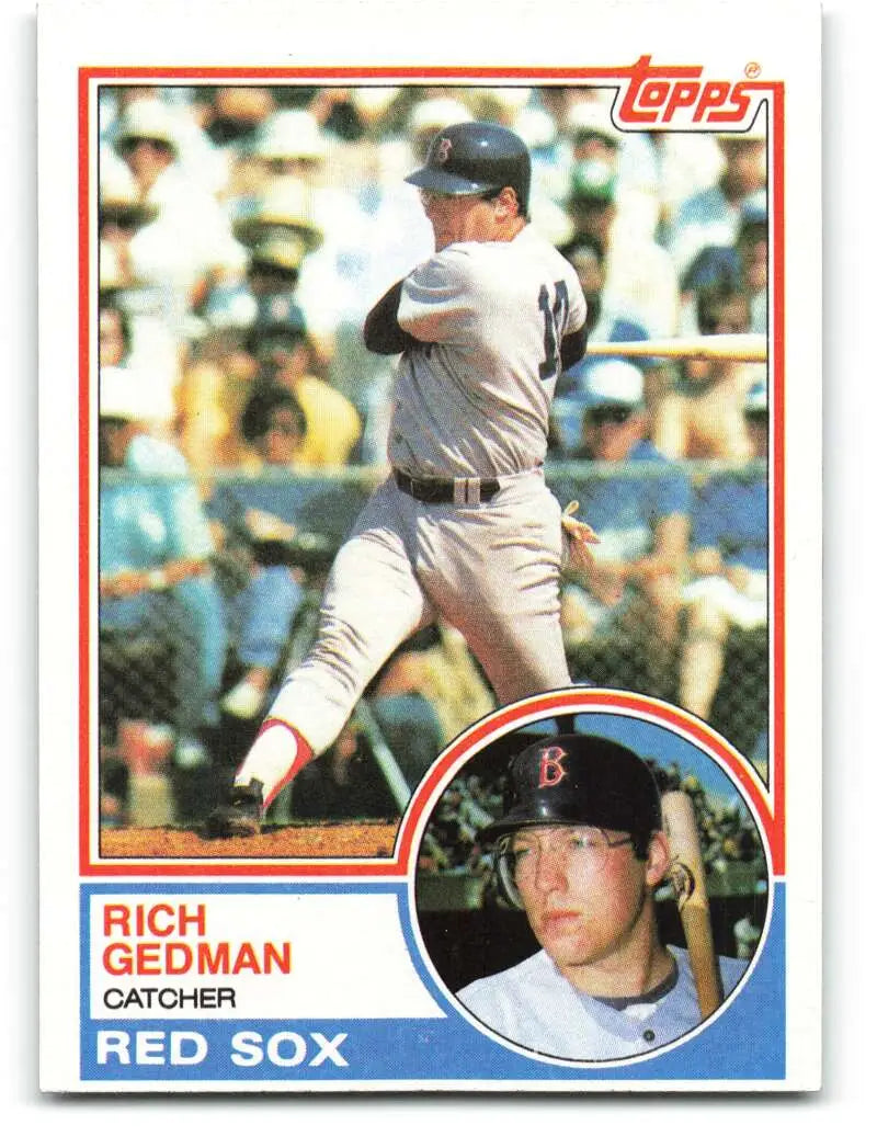1983 Topps #602 Rich Gedman EX Excellent Boston Red Sox Baseball Card - Baseball Card Single