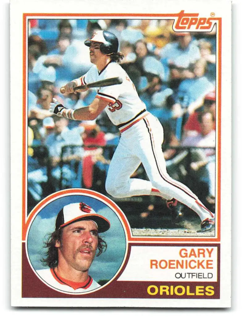1983 Topps #605 Gary Roenicke EX Excellent Baltimore Orioles Baseball Card - Baseball Card Single