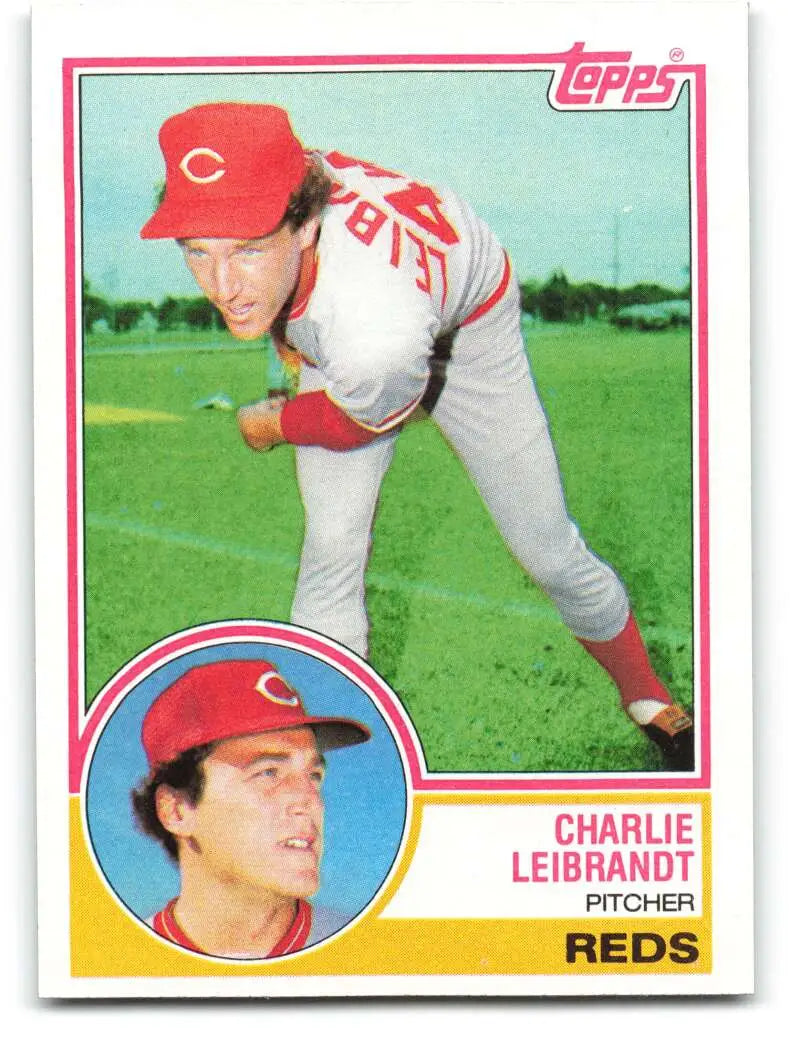 1983 Topps #607 Charlie Leibrandt EX Excellent Cincinnati Reds Baseball Card - Baseball Card Single