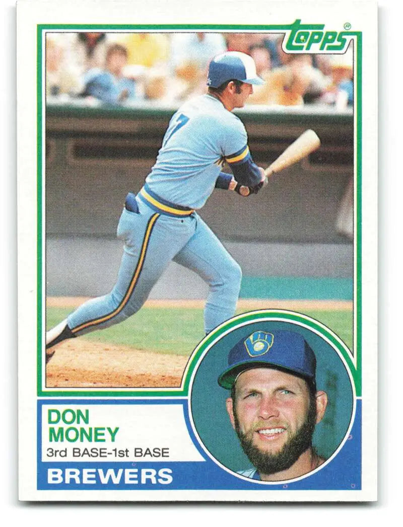 1983 Topps #608 Don Money EX Excellent Milwaukee Brewers Baseball Card - Baseball Card Single
