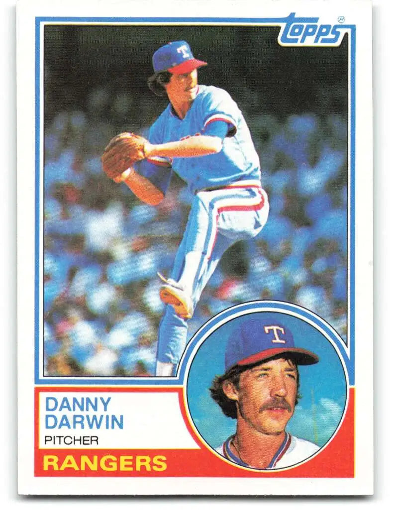 1983 Topps #609 Danny Darwin EX Excellent Texas Rangers Baseball Card - Baseball Card Single