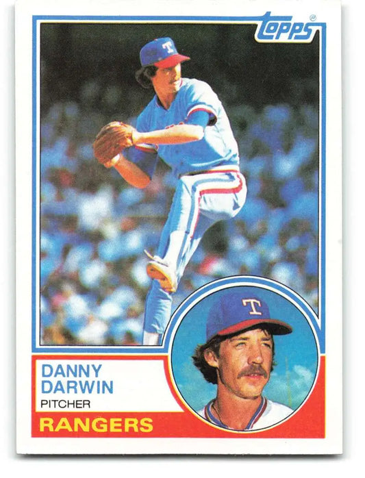1983 Topps #609 Danny Darwin EX Excellent Texas Rangers Baseball Card - Baseball Card Single