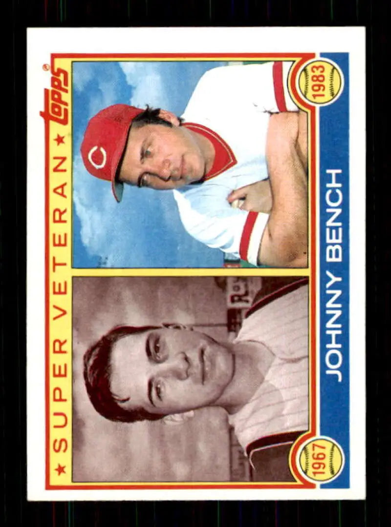 1983 Topps #61 Johnny Bench EX Excellent Cincinnati Reds Baseball Card - Baseball Card Single