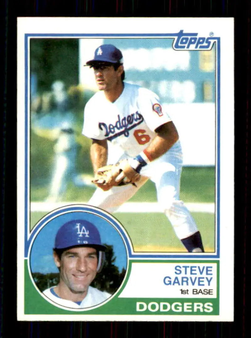 1983 Topps #610 Steve Garvey EX Excellent Los Angeles Dodgers Baseball Card - Baseball Card Single