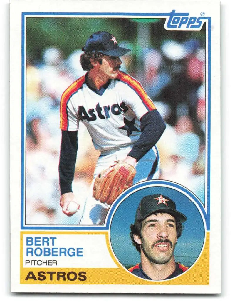 1983 Topps #611 Bert Roberge EX Excellent Houston Astros Baseball Card - Baseball Card Single