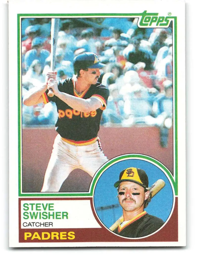 1983 Topps #612 Steve Swisher EX Excellent San Diego Padres Baseball Card - Baseball Card Single