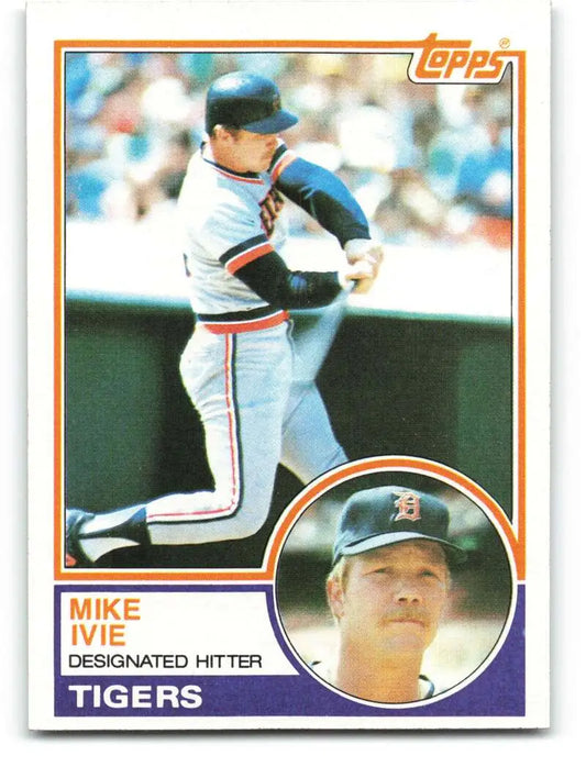 1983 Topps #613 Mike Ivie EX Excellent Detroit Tigers Baseball Card - Baseball Card Single
