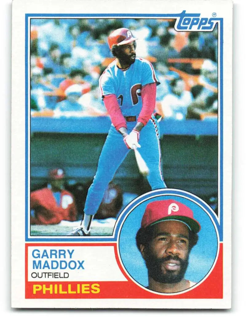 1983 Topps #615 Garry Maddox EX Excellent Philadelphia Phillies Baseball Card - Baseball Card Single
