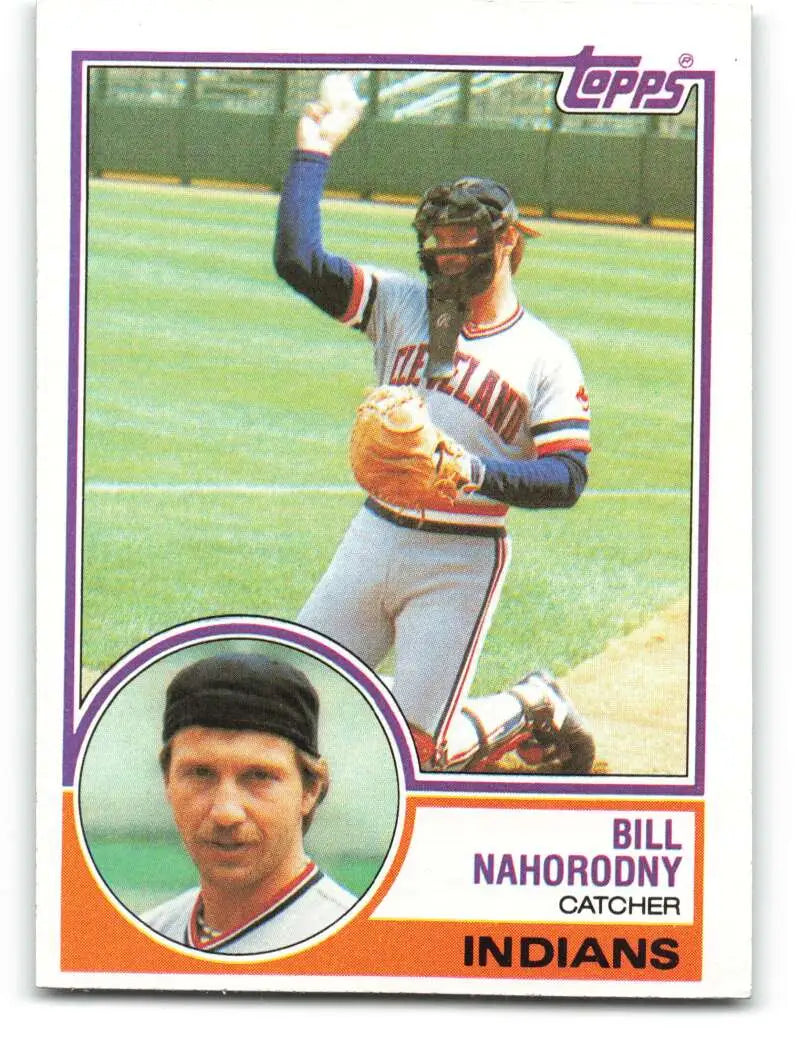1983 Topps #616 Bill Nahorodny EX Excellent Cleveland Indians Baseball Card - Baseball Card Single