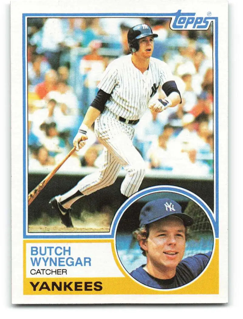 1983 Topps #617 Butch Wynegar EX Excellent New York Yankees Baseball Card - Baseball Card Single
