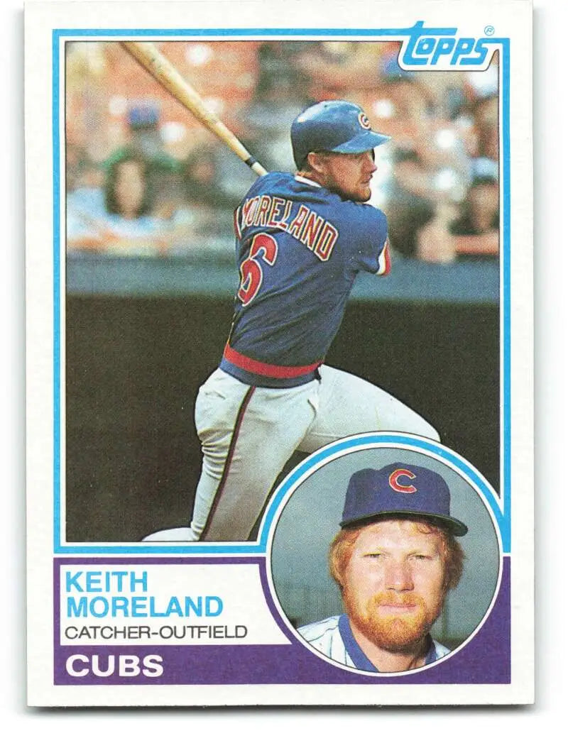 1983 Topps #619 Keith Moreland EX Excellent Chicago Cubs Baseball Card - Baseball Card Single