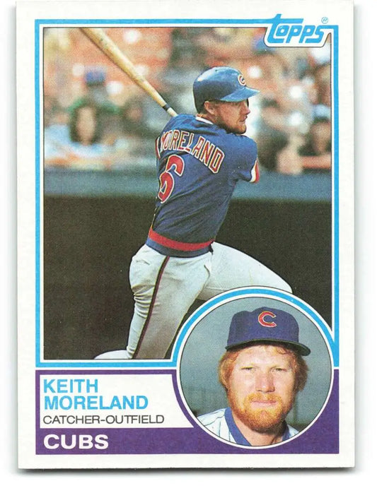 1983 Topps #619 Keith Moreland EX Excellent Chicago Cubs Baseball Card - Baseball Card Single