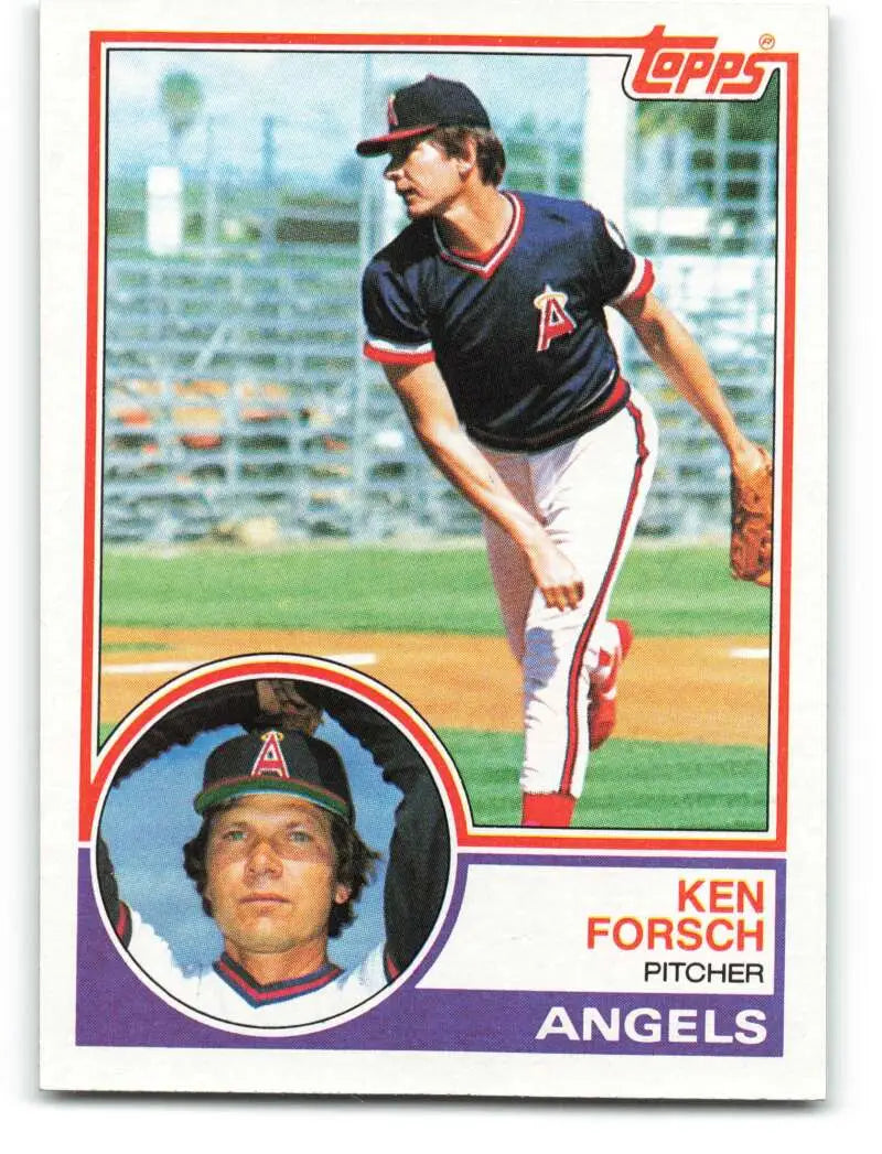 1983 Topps #625 Ken Forsch EX Excellent California Angels Baseball Card - Baseball Card Single