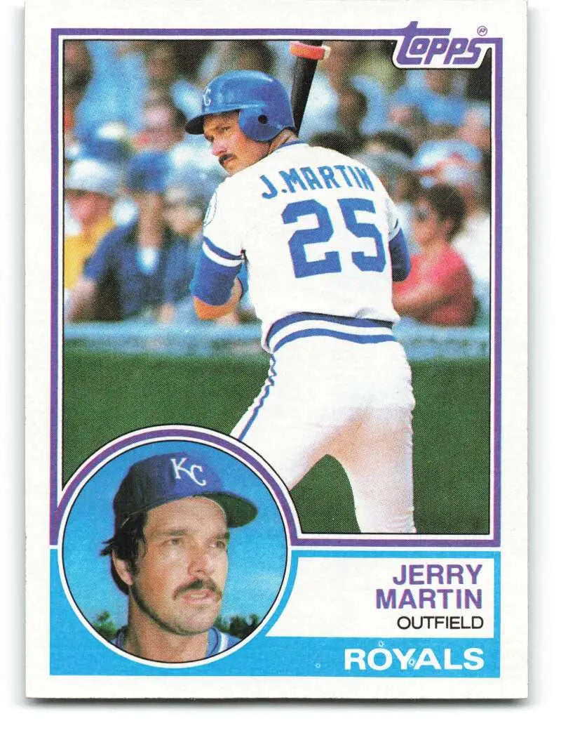 1983 Topps #626 Jerry Martin EX Excellent Kansas City Royals Baseball Card - Baseball Card Single