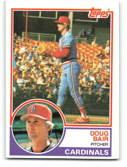 1983 Topps #627 Doug Bair EX Excellent St. Louis Cardinals Baseball Card - Baseball Card Single