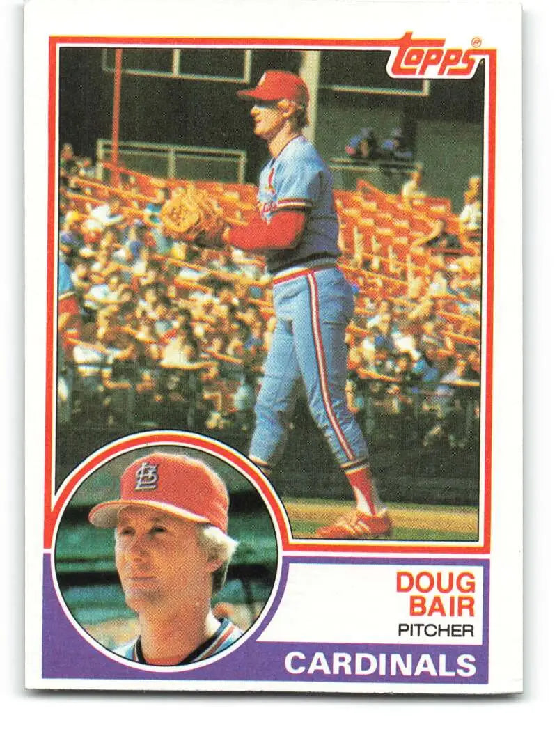 1983 Topps #627 Doug Bair EX Excellent St. Louis Cardinals Baseball Card - Baseball Card Single