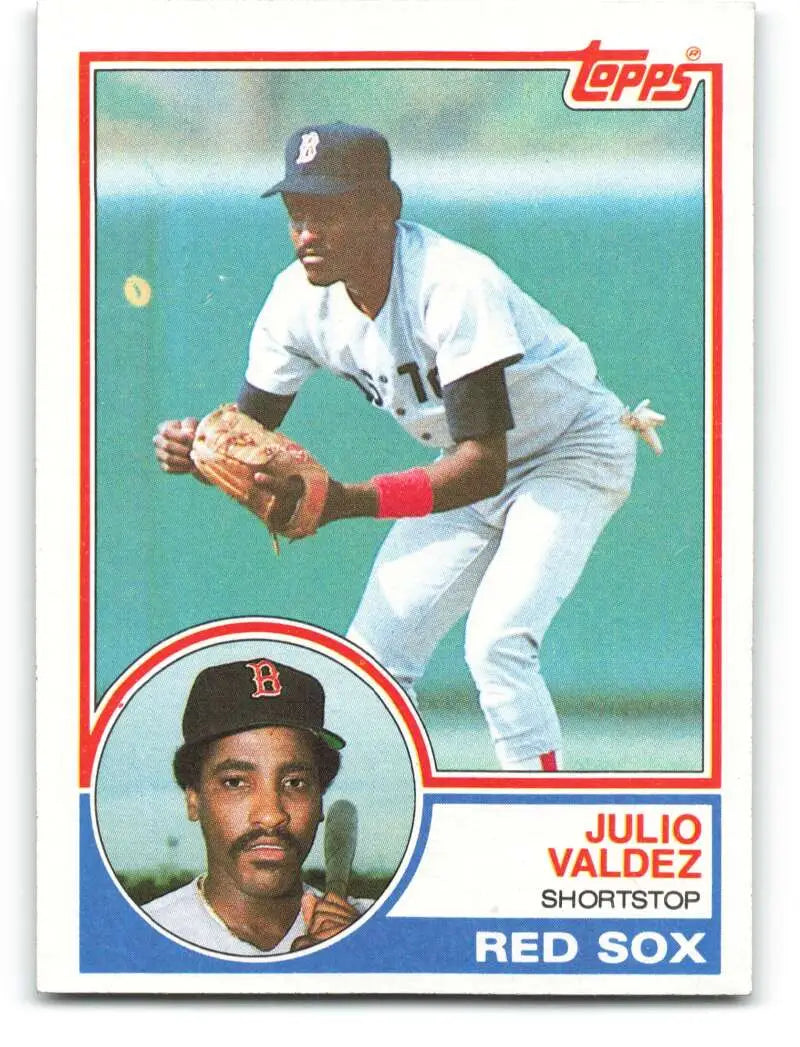 1983 Topps #628 Julio Valdez EX Excellent Boston Red Sox Baseball Card - Baseball Card Single
