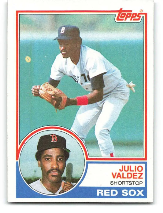 1983 Topps #628 Julio Valdez EX Excellent Boston Red Sox Baseball Card - Baseball Card Single