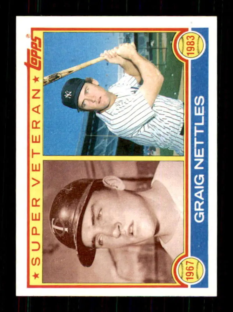 1983 Topps #636 Graig Nettles EX Excellent Minnesota Twins/New York Yankees Baseball Card - Baseball Card Single