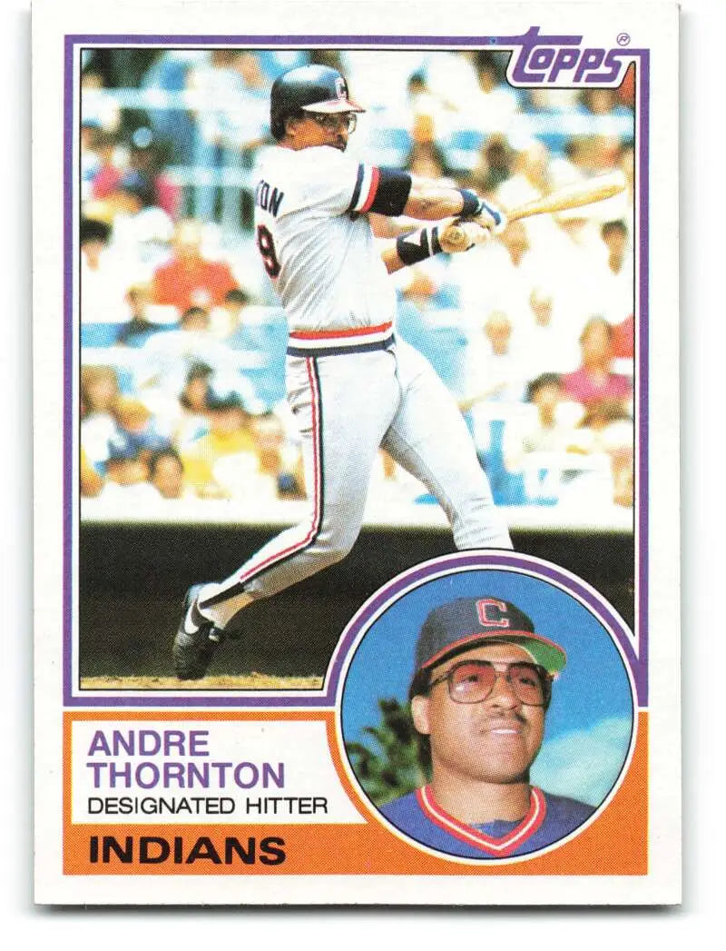 1983 Topps #640 Andre Thornton EX Excellent Cleveland Indians Baseball Card - Baseball Card Single
