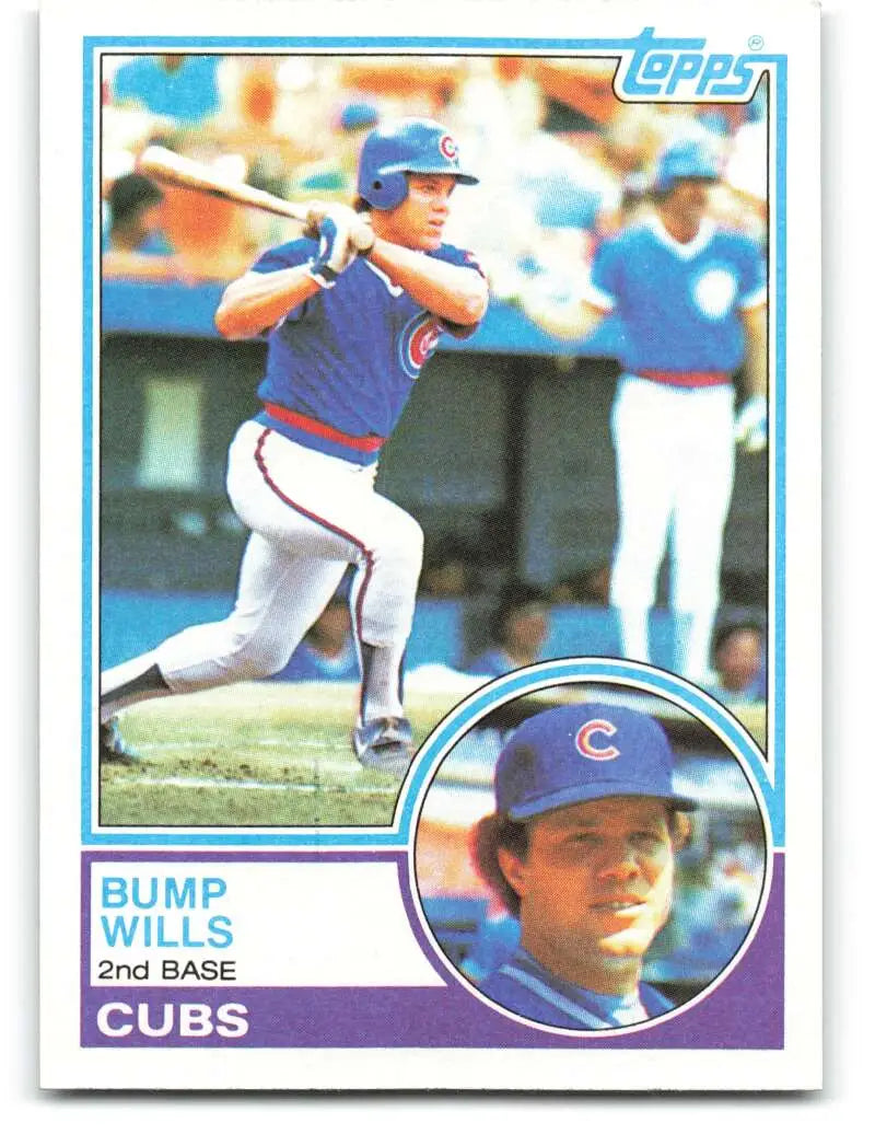 1983 Topps #643 Bump Wills EX Excellent Chicago Cubs Baseball Card - Baseball Card Single