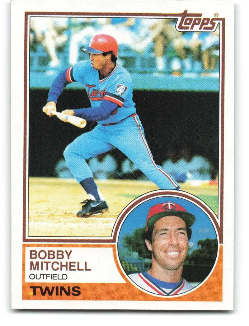 1983 Topps #647 Bobby Mitchell EX Excellent Minnesota Twins Baseball Card - Baseball Card Single
