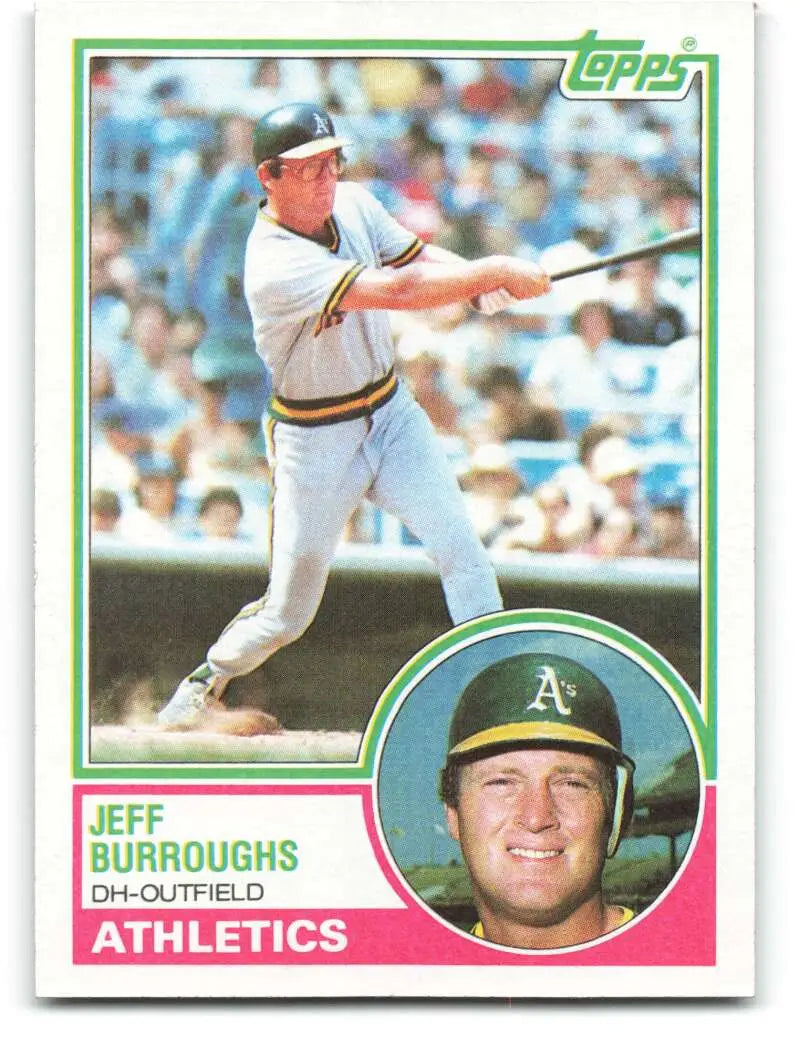 1983 Topps #648 Jeff Burroughs EX Excellent Oakland Athletics Baseball Card - Baseball Card Single