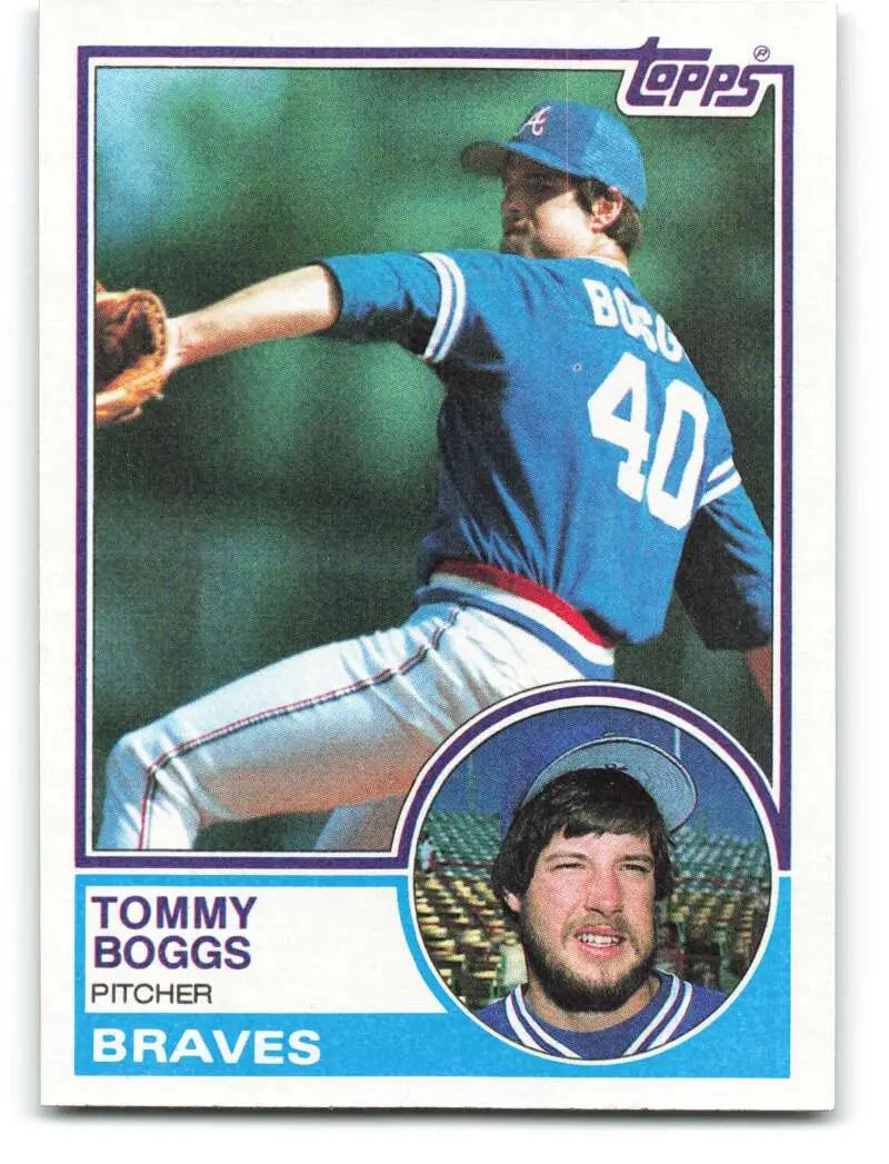 1983 Topps #649 Tommy Boggs EX Excellent Atlanta Braves Baseball Card
