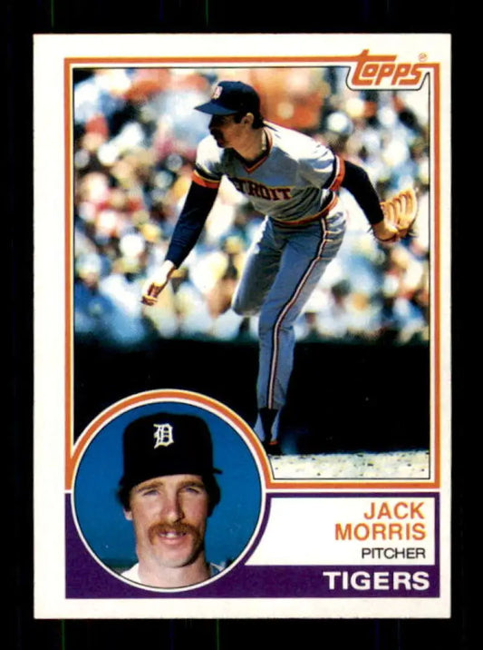 1983 Topps #65 Jack Morris EX Excellent Detroit Tigers Baseball Card - Baseball Card Single